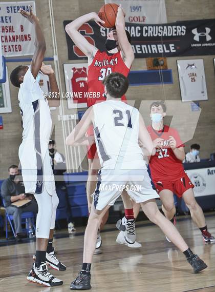 Thumbnail 3 in St. Joseph by the Sea vs Monsignor McClancy (CHSAA Spring Tournaent) photogallery.