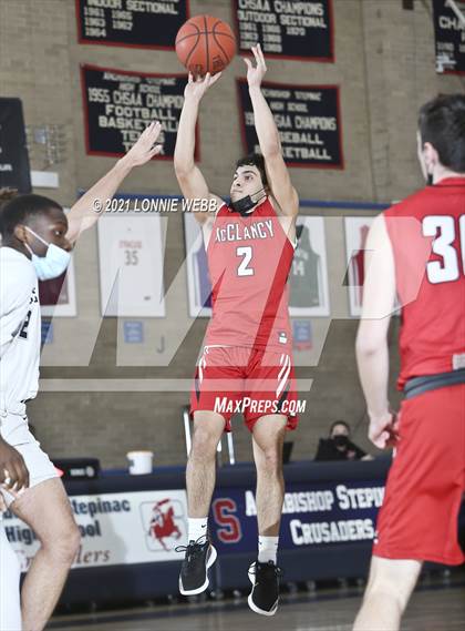 Thumbnail 2 in St. Joseph by the Sea vs Monsignor McClancy (CHSAA Spring Tournaent) photogallery.