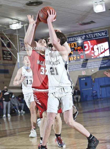 Thumbnail 2 in St. Joseph by the Sea vs Monsignor McClancy (CHSAA Spring Tournaent) photogallery.