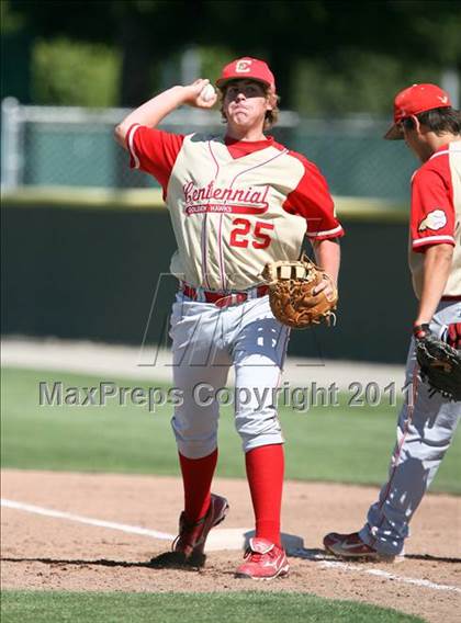Thumbnail 2 in Centennial vs. Buchanan (CIF CS D1 Final) photogallery.