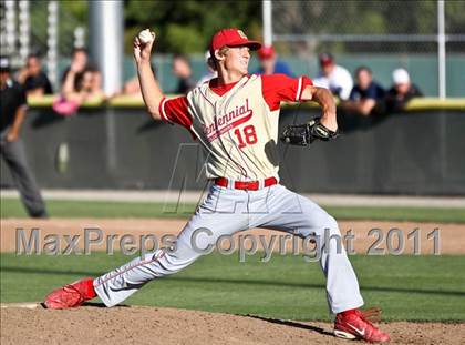Thumbnail 2 in Centennial vs. Buchanan (CIF CS D1 Final) photogallery.