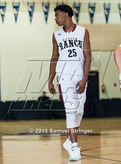 Thumbnail 2 in McClymonds vs. Weston Ranch (Modesto Christian Holiday Hoops Classic) photogallery.