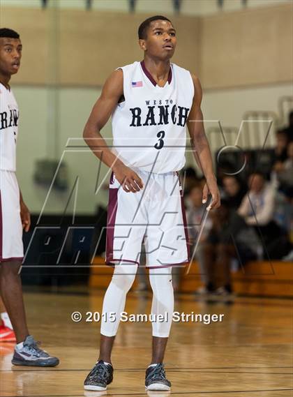 Thumbnail 1 in McClymonds vs. Weston Ranch (Modesto Christian Holiday Hoops Classic) photogallery.