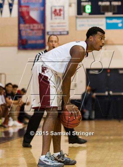 Thumbnail 3 in McClymonds vs. Weston Ranch (Modesto Christian Holiday Hoops Classic) photogallery.