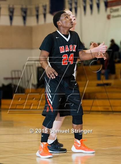 Thumbnail 1 in McClymonds vs. Weston Ranch (Modesto Christian Holiday Hoops Classic) photogallery.