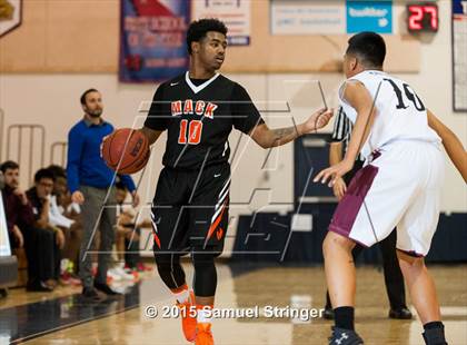 Thumbnail 1 in McClymonds vs. Weston Ranch (Modesto Christian Holiday Hoops Classic) photogallery.