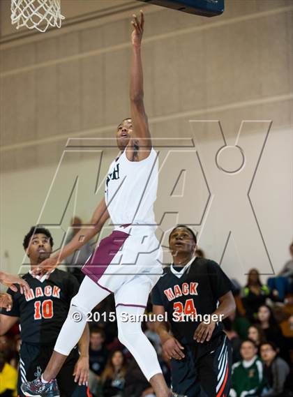Thumbnail 1 in McClymonds vs. Weston Ranch (Modesto Christian Holiday Hoops Classic) photogallery.