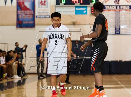 Thumbnail 1 in McClymonds vs. Weston Ranch (Modesto Christian Holiday Hoops Classic) photogallery.