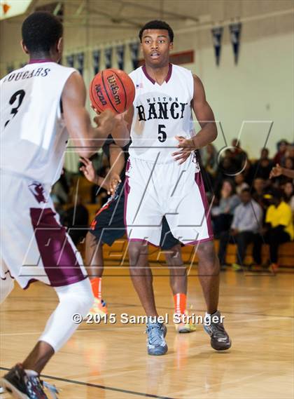 Thumbnail 2 in McClymonds vs. Weston Ranch (Modesto Christian Holiday Hoops Classic) photogallery.