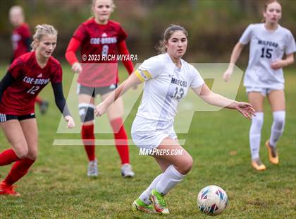Thumbnail 3 in Coe-Brown Academy vs. Milford (NHIAA D2 Quarterfinal) photogallery.