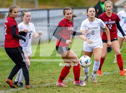 Thumbnail 3 in Coe-Brown Academy vs. Milford (NHIAA D2 Quarterfinal) photogallery.