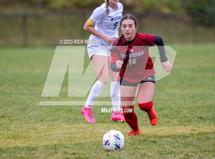 Thumbnail 2 in Coe-Brown Academy vs. Milford (NHIAA D2 Quarterfinal) photogallery.