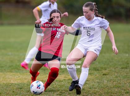 Thumbnail 2 in Coe-Brown Academy vs. Milford (NHIAA D2 Quarterfinal) photogallery.