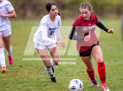 Thumbnail 2 in Coe-Brown Academy vs. Milford (NHIAA D2 Quarterfinal) photogallery.