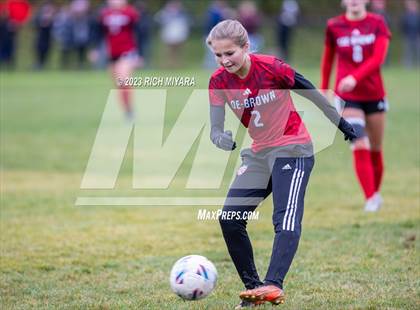 Thumbnail 3 in Coe-Brown Academy vs. Milford (NHIAA D2 Quarterfinal) photogallery.