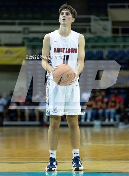 Thumbnail 1 in St. Louis vs Mililani (HHSAA D1 Championship) photogallery.