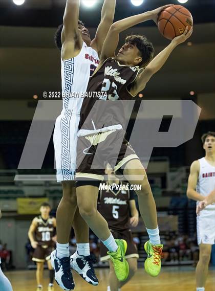 Thumbnail 1 in St. Louis vs Mililani (HHSAA D1 Championship) photogallery.