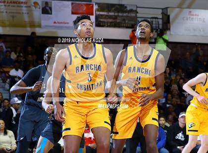 Thumbnail 3 in Rancho Christian vs. Sierra Canyon (Battle of the Valleys) photogallery.