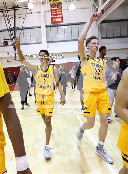 Thumbnail 3 in Rancho Christian vs. Sierra Canyon (Battle of the Valleys) photogallery.