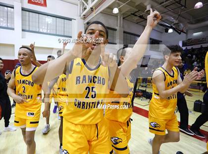 Thumbnail 2 in Rancho Christian vs. Sierra Canyon (Battle of the Valleys) photogallery.