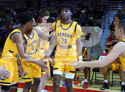 Thumbnail 2 in Rancho Christian vs. Sierra Canyon (Battle of the Valleys) photogallery.