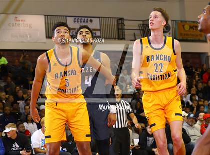 Thumbnail 2 in Rancho Christian vs. Sierra Canyon (Battle of the Valleys) photogallery.