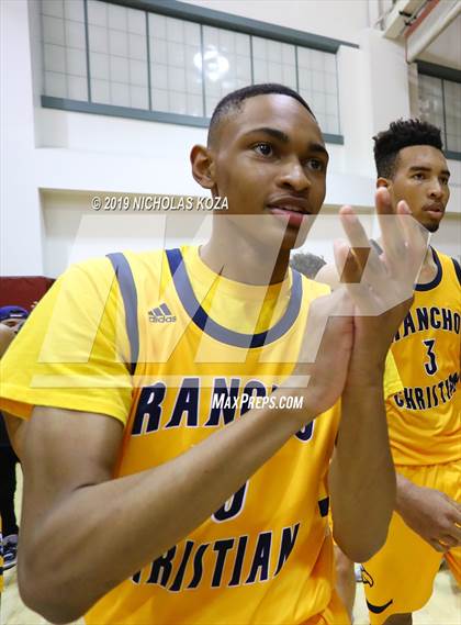 Thumbnail 2 in Rancho Christian vs. Sierra Canyon (Battle of the Valleys) photogallery.
