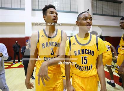 Thumbnail 2 in Rancho Christian vs. Sierra Canyon (Battle of the Valleys) photogallery.