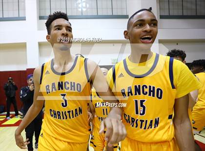 Thumbnail 3 in Rancho Christian vs. Sierra Canyon (Battle of the Valleys) photogallery.