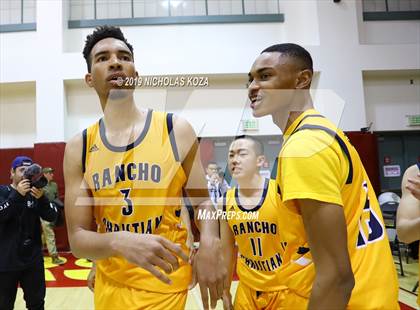 Thumbnail 1 in Rancho Christian vs. Sierra Canyon (Battle of the Valleys) photogallery.