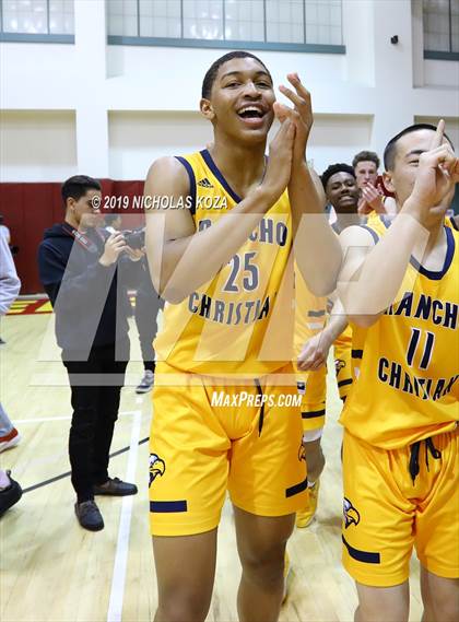 Thumbnail 2 in Rancho Christian vs. Sierra Canyon (Battle of the Valleys) photogallery.