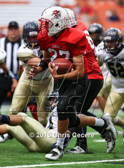 Thumbnail 1 in Vernon-Verona-Sherrill @ Notre Dame (Kickoff Classic) photogallery.