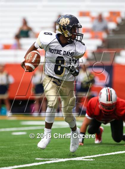 Thumbnail 1 in Vernon-Verona-Sherrill @ Notre Dame (Kickoff Classic) photogallery.
