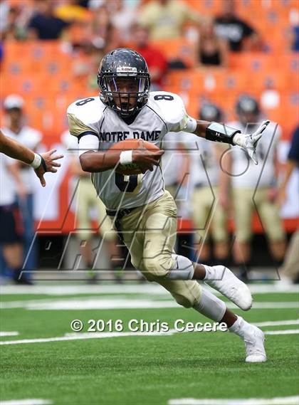 Thumbnail 1 in Vernon-Verona-Sherrill @ Notre Dame (Kickoff Classic) photogallery.