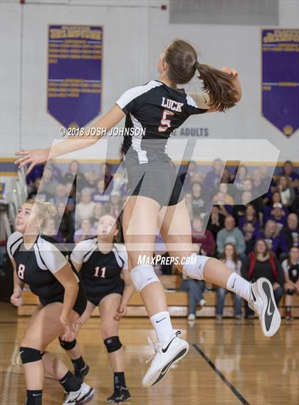 Thumbnail 1 in Luck vs. Clayton (WIAA D4 Regional Playoff)  photogallery.