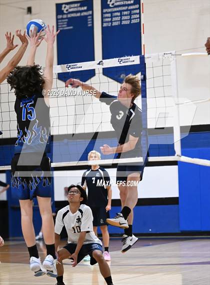 Thumbnail 2 in Santa Rosa Academy @ Desert Christian (CIF SS Div 8 Round 1) photogallery.