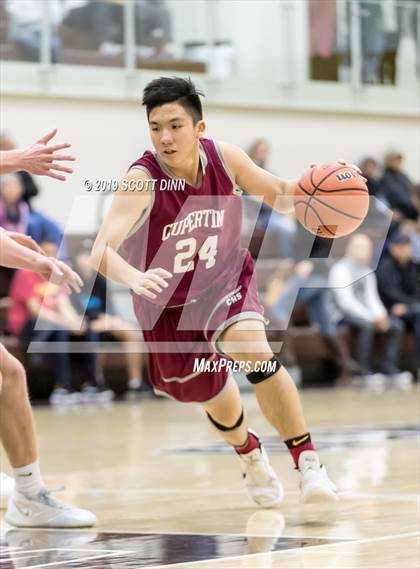 Thumbnail 3 in Cupertino v Saint Francis (Joe Schram Holiday Tournament) photogallery.
