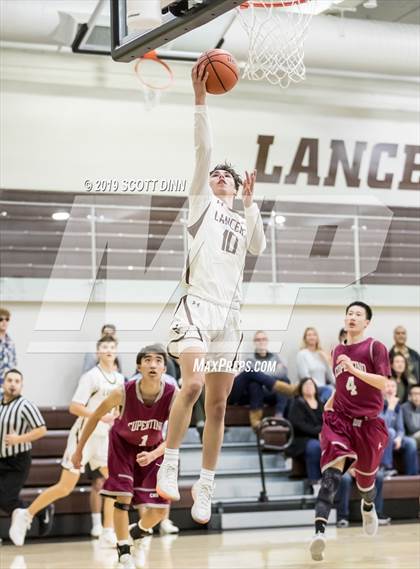 Thumbnail 1 in Cupertino v Saint Francis (Joe Schram Holiday Tournament) photogallery.