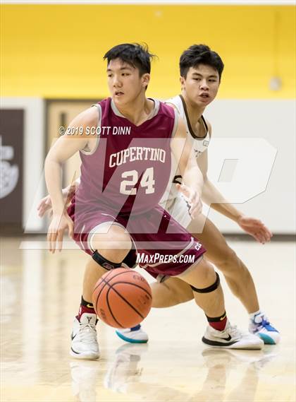 Thumbnail 2 in Cupertino v Saint Francis (Joe Schram Holiday Tournament) photogallery.