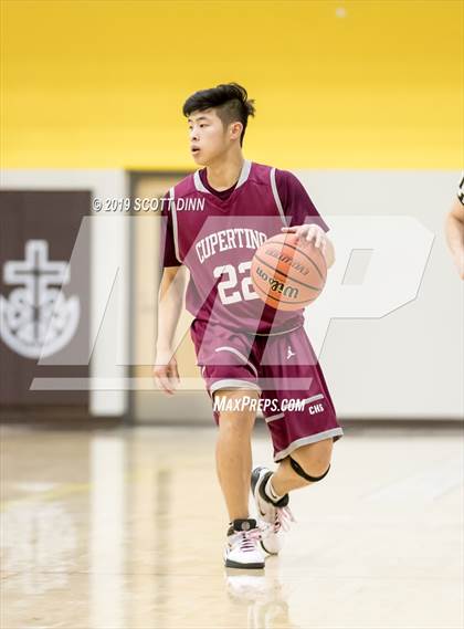Thumbnail 1 in Cupertino v Saint Francis (Joe Schram Holiday Tournament) photogallery.