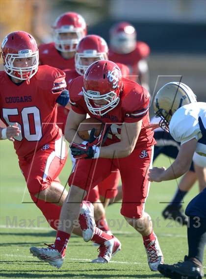 Thumbnail 1 in St. John the Baptist vs Xaverian (CHSAA Class A Final) photogallery.