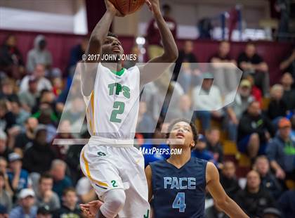 Thumbnail 2 in Pace Academy vs Patrick School (Spalding Hoophall Classic) photogallery.
