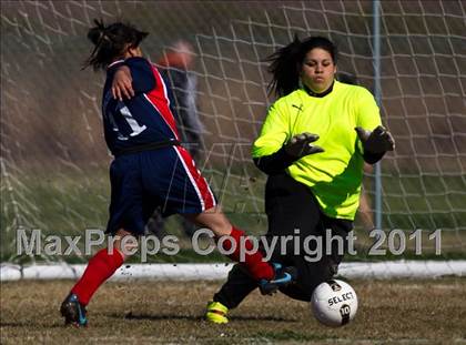 Thumbnail 2 in JV: Angleton JV vs Brazosport JV (Stampede Soccer Shootout) photogallery.