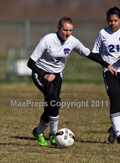 Thumbnail 2 in JV: Angleton JV vs Brazosport JV (Stampede Soccer Shootout) photogallery.