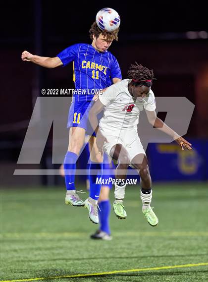 Thumbnail 3 in North Central vs Carmel (IHSAA Class 3A Sectional Semi Final) photogallery.