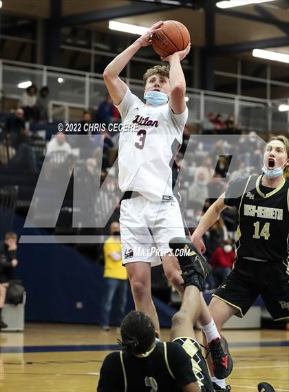 Thumbnail 2 in Rush-Henrietta vs. Hilton (Section 5 Class AA Semifinal) photogallery.
