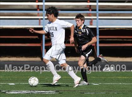 Thumbnail 2 in Lincoln vs. Rocky Mountain (CHSAA 5A District Playoffs) photogallery.