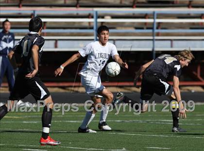 Thumbnail 3 in Lincoln vs. Rocky Mountain (CHSAA 5A District Playoffs) photogallery.