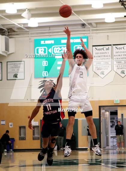 Thumbnail 2 in Modesto Christian vs. St. Joseph (MLK Classic @ De La Salle) photogallery.