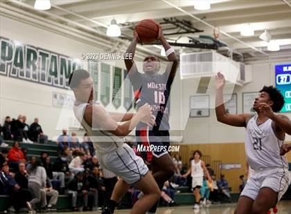 Thumbnail 1 in Modesto Christian vs. St. Joseph (MLK Classic @ De La Salle) photogallery.